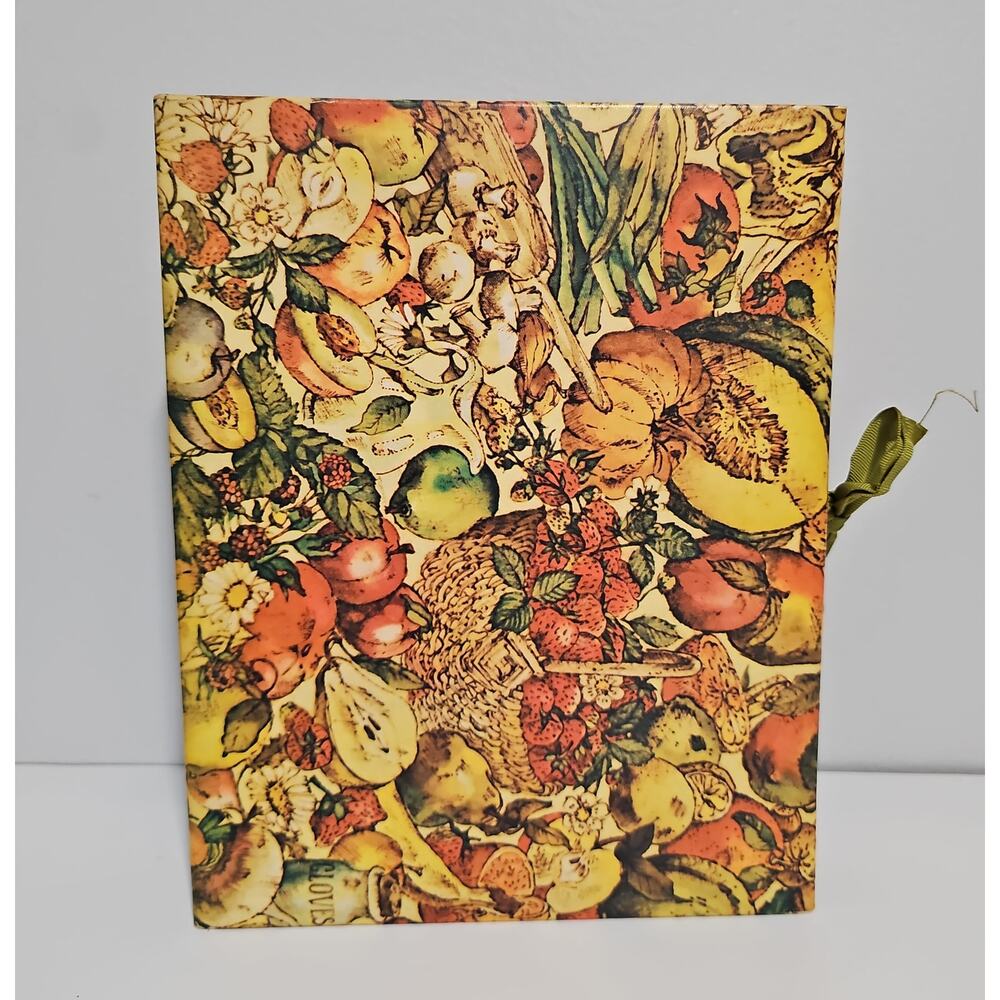 Vintage Recipe Organizer File Accordion Kitchen Cooking Book Made USA